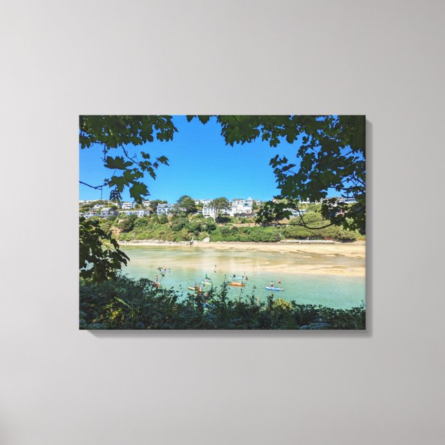The Gannel Paddle Boarders Canvas Print (Front)