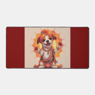 The Garba Guardian Desk Mat