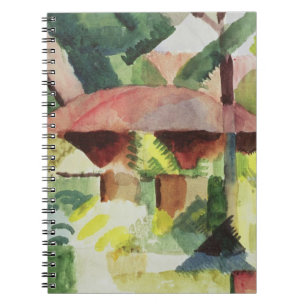 The Garden, 1914 (w/c on paper) Spiral Notebook
