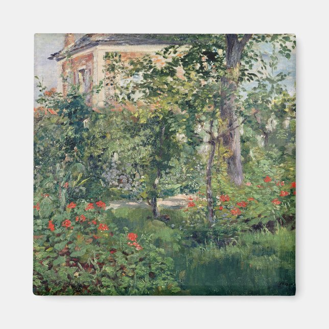 The Garden at Bellevue, 1880 Magnet (Front)