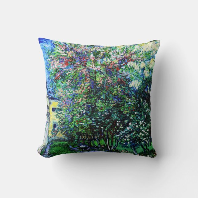 The Garden at the Asylum at Saint-Rémy, Van Gogh Cushion (Front)
