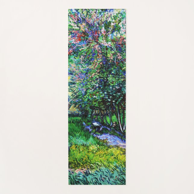 The Garden at the Asylum at Saint-Rémy, Van Gogh Yoga Mat (Front)
