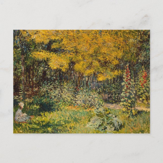 The Garden by Claude Monet Postcard (Front)