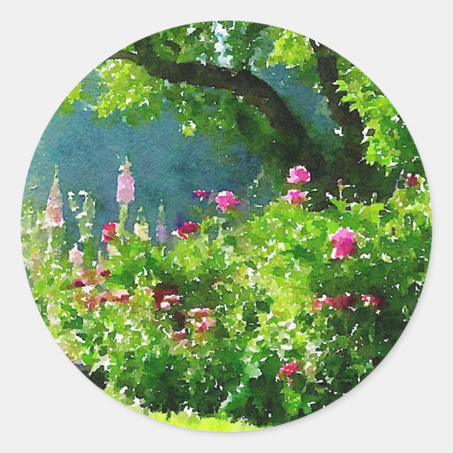 The Garden Classic Round Sticker (Front)