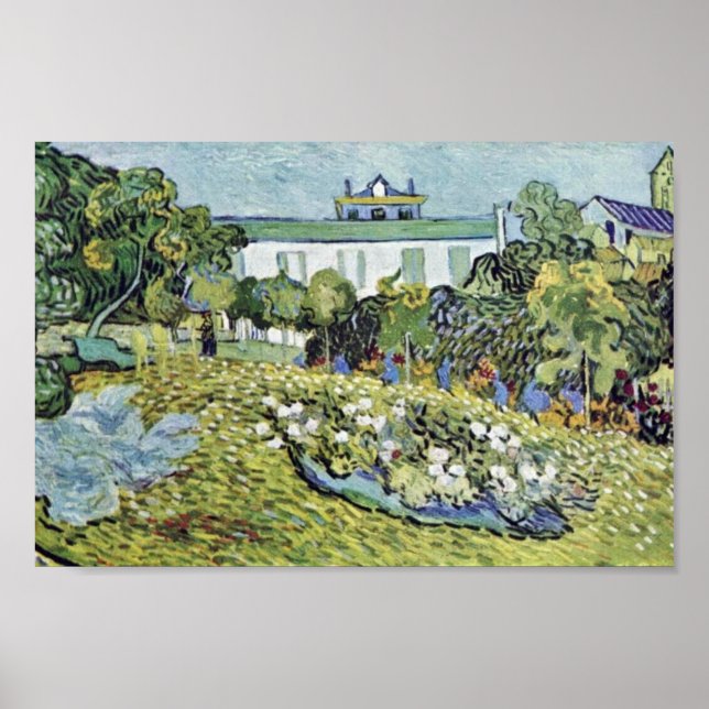 The Garden Daubigny By Vincent Van Gogh Poster (Front)