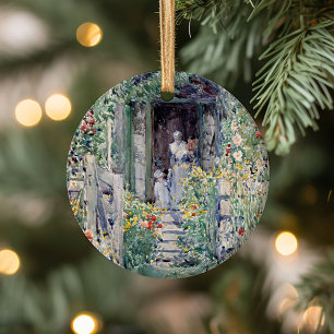 The Garden in Its Glory   Childe Hassam Ceramic Tree Decoration
