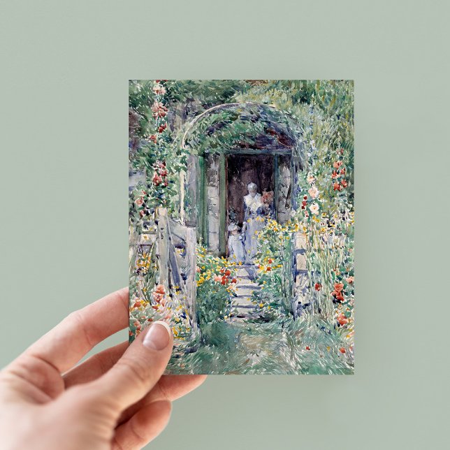 The Garden in Its Glory | Childe Hassam Postcard (Creator Uploaded)
