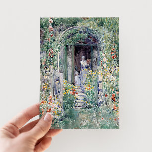 The Garden in Its Glory   Childe Hassam Postcard