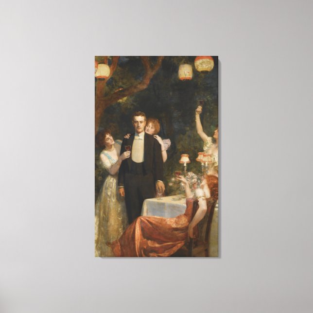 The Garden of Armida (by John Collier) Canvas Print (Front)