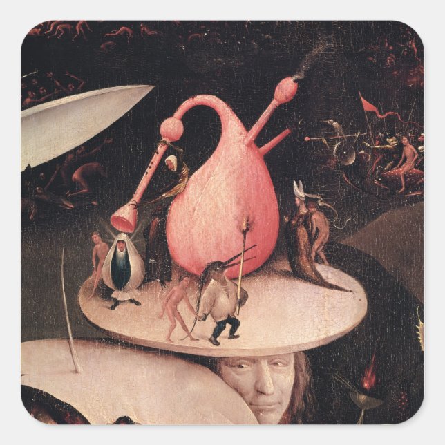 The Garden of Earthly Delights 2 Square Sticker (Front)