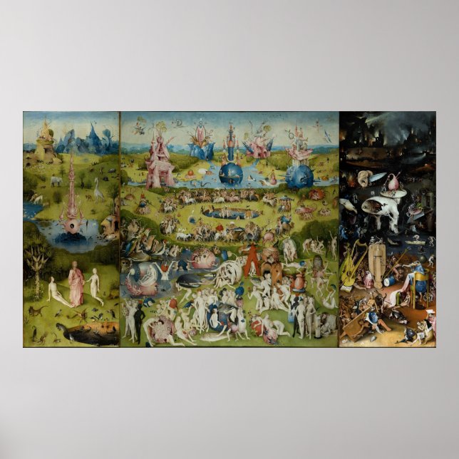 The Garden of Earthly Delights Hieronymus Bosch Poster (Front)