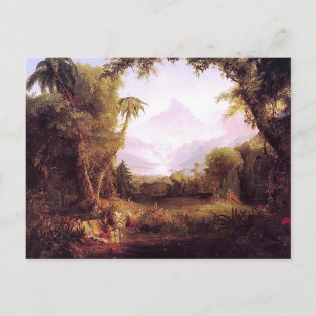 The Garden of Eden by Thomas Cole Postcard (Front)