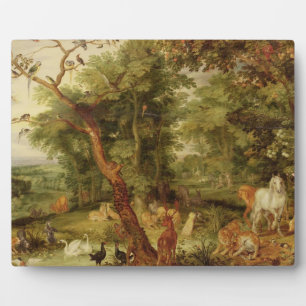 The Garden of Eden; in the background The Temptati Plaque