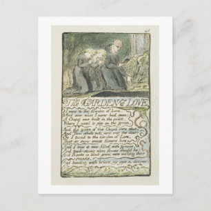 'The Garden of Love', plate 45 (Bentley 44) from ' Postcard