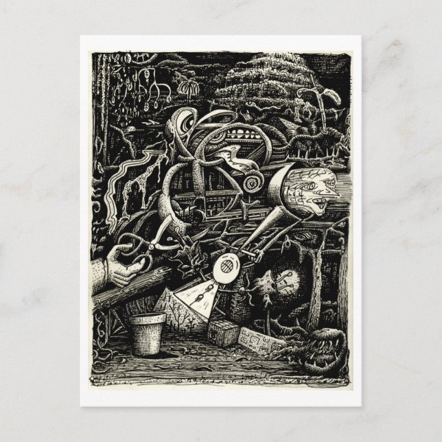 The Garden of Madness by Brian Benson Postcard (Front)