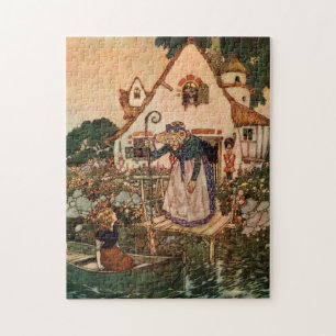 The Garden of the Woman Learned in Magic by Edmund Jigsaw Puzzle
