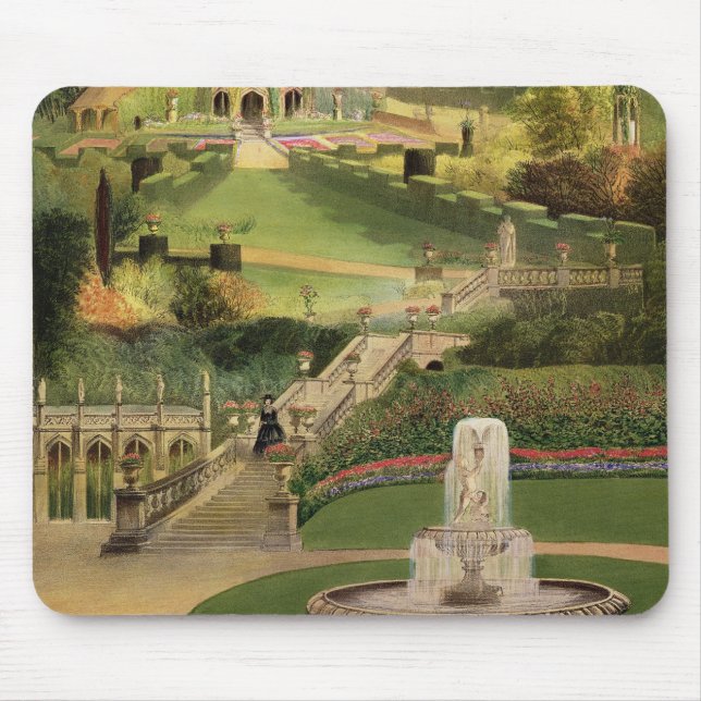 The Garden on the Hill Side, Castle Combe, from 'T Mouse Pad (Front)