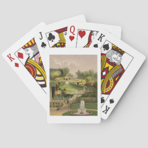 The Garden on the Hill Side, Castle Combe, from 'T Playing Cards