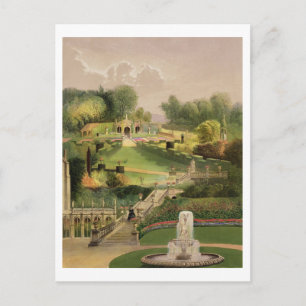 The Garden on the Hill Side, Castle Combe, from 'T Postcard