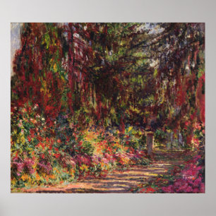The Garden Path at Giverny Poster