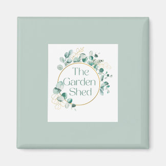 The Garden Shed Coffee, Botanical Greenery Gift  Magnet