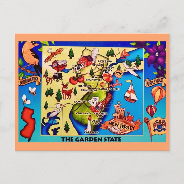 The Garden State Postcard (Front)