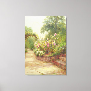 The Garden Steps Canvas Print
