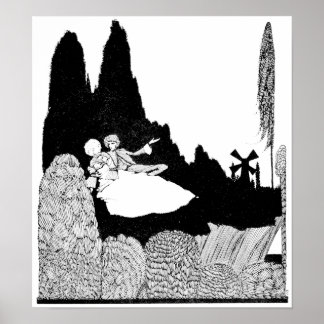 The Garden - Vintage Image Poster