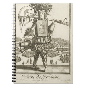 The Gardener's Costume, illustration from the 'Dic Spiral Notebook
