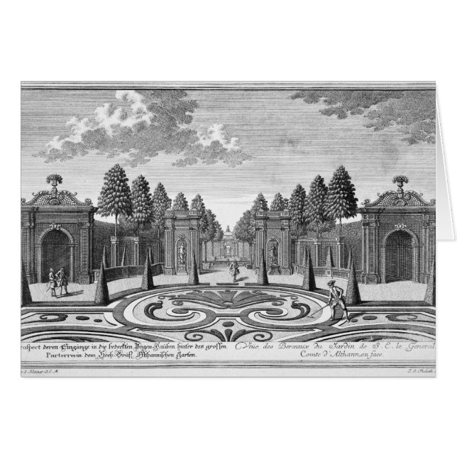 The gardens of Count Althan, Vienna, from 'Vorstel (Front Horizontal)