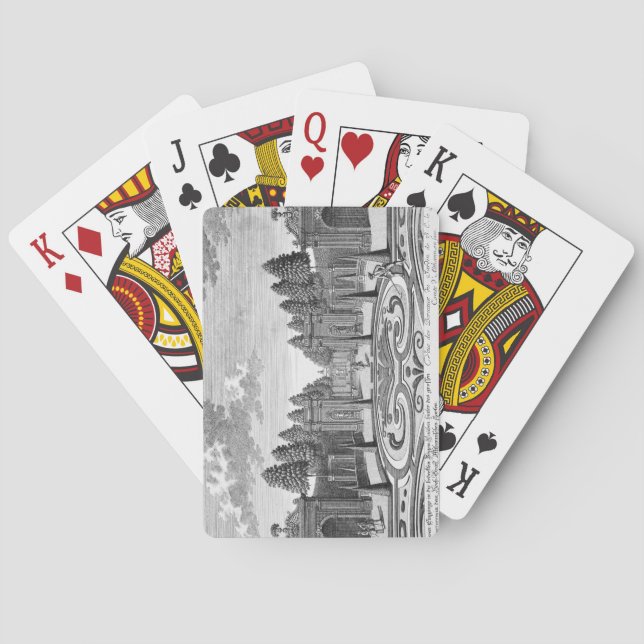 The gardens of Count Althan, Vienna, from 'Vorstel Playing Cards (Back)