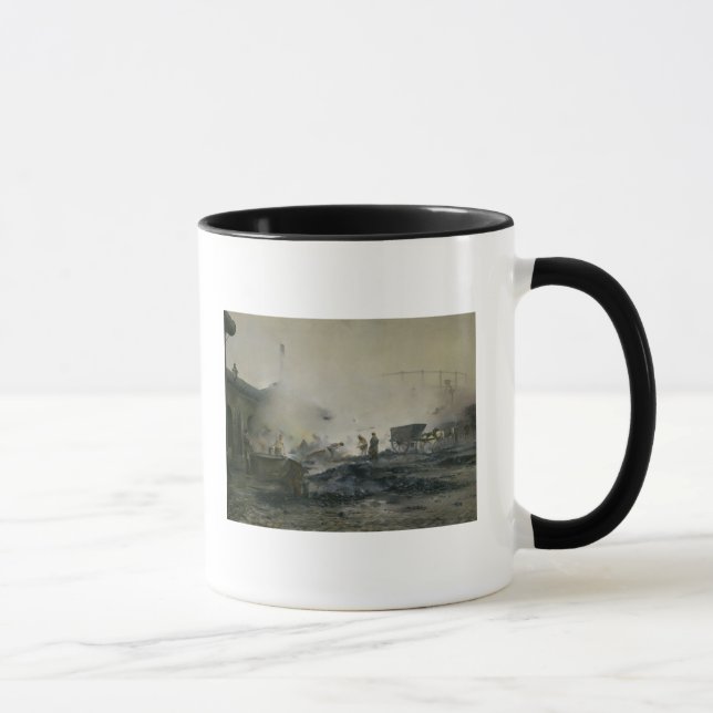 The Gas Factory at Courcelles, 1884 Mug (Right)