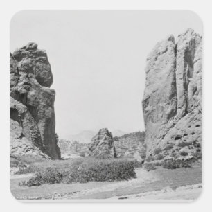 The Gateway and Pike's Peak Square Sticker