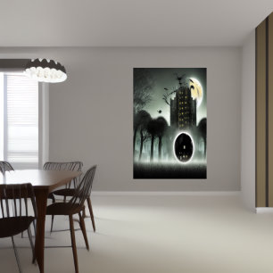 THe gateway to another world AI Art Poster