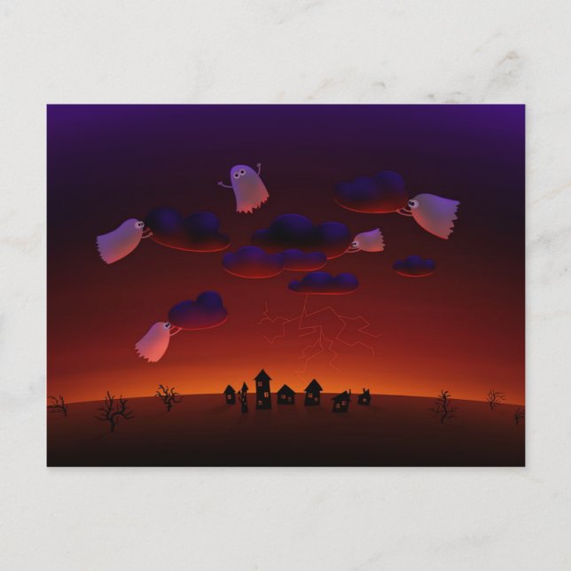 The Gathering Storm (Halloween Night) Postcard (Front)