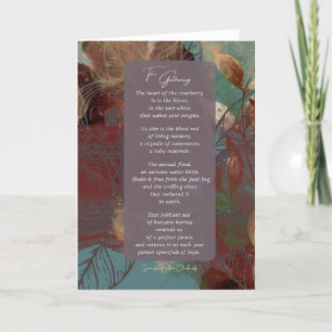 The Gathering, thankful expressions, fall colours Thank You Card
