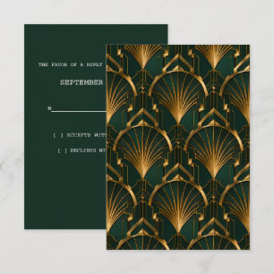 The Gatsby Wedding RSVP Card