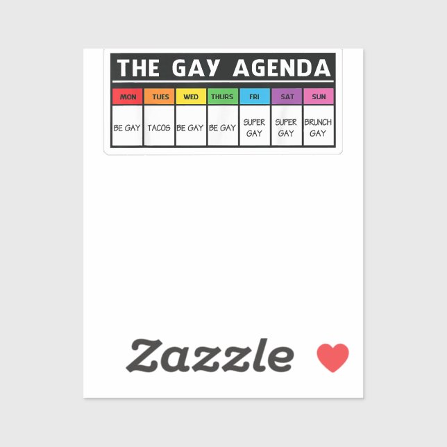 The Gay Agenda - LGBT Pride  (Sheet)