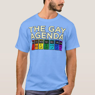 The Gay Agenda LGBTQ Pride Month Rainbow Supporter T-Shirt