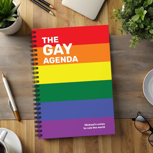 The Gay Agenda Pride Colours Planner (Stay on top of all your important appointments and notes with this awesome colorful planner.)