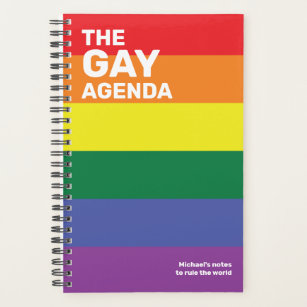 The Gay Agenda Pride Colours Planner