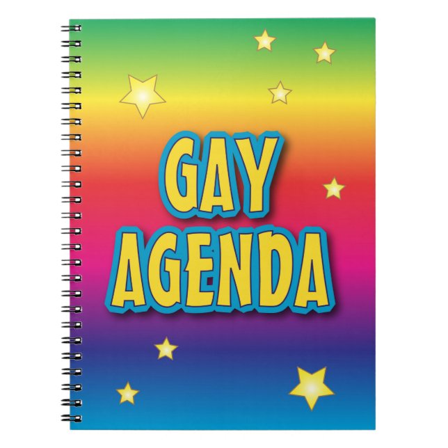 The Gay Agenda Spiral Notebook (Front)