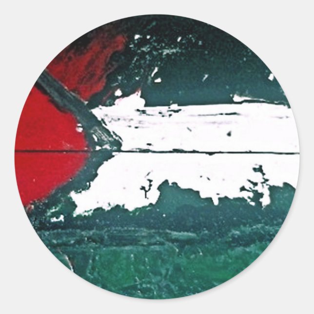 THE GAZA STRIP CLASSIC ROUND STICKER (Front)