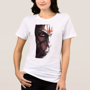 The Gaze of Mahakaal Half Revealed, Fully Eternal  Tri-Blend Shirt