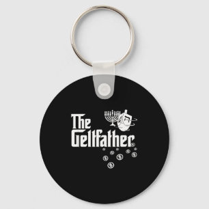 The Geltfather Hanukkah Gelt Dreidel Jewish Dad Me Key Ring