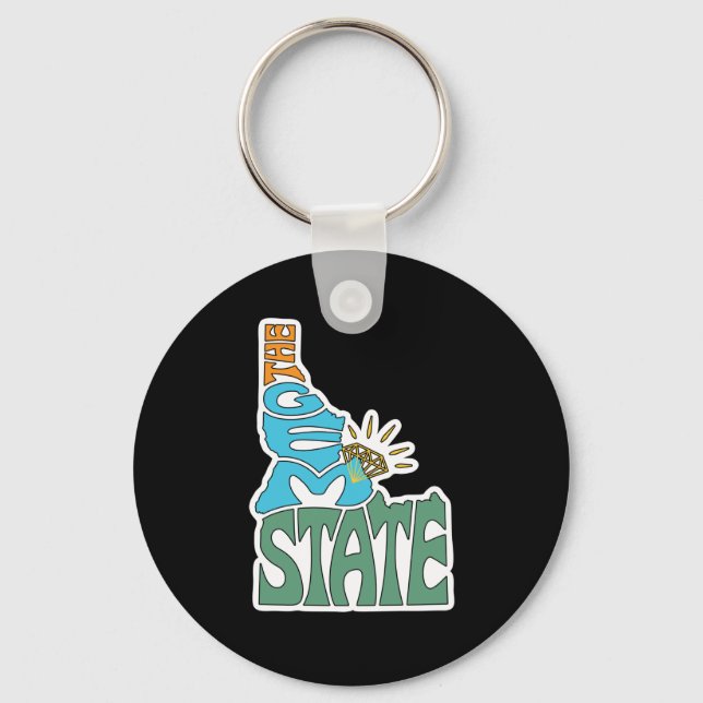 The Gem State - Idaho Key Ring (Front)