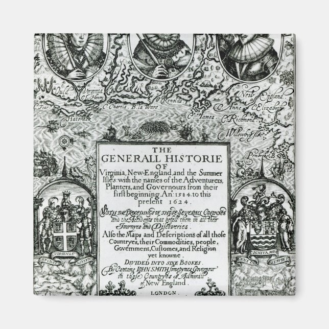 The General Histoire of Virginia Magnet (Front)