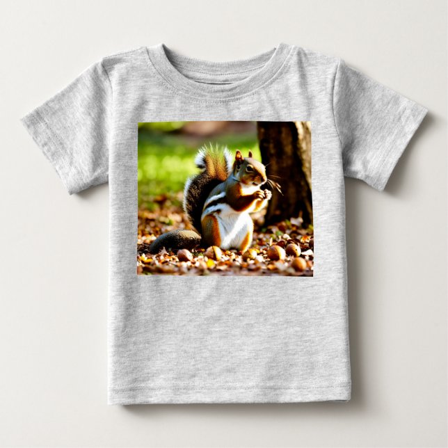 The Generous Squirrel Baby T-Shirt (Front)