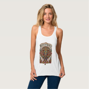 The Gentle Giant: Artistic Elephant Design Singlet