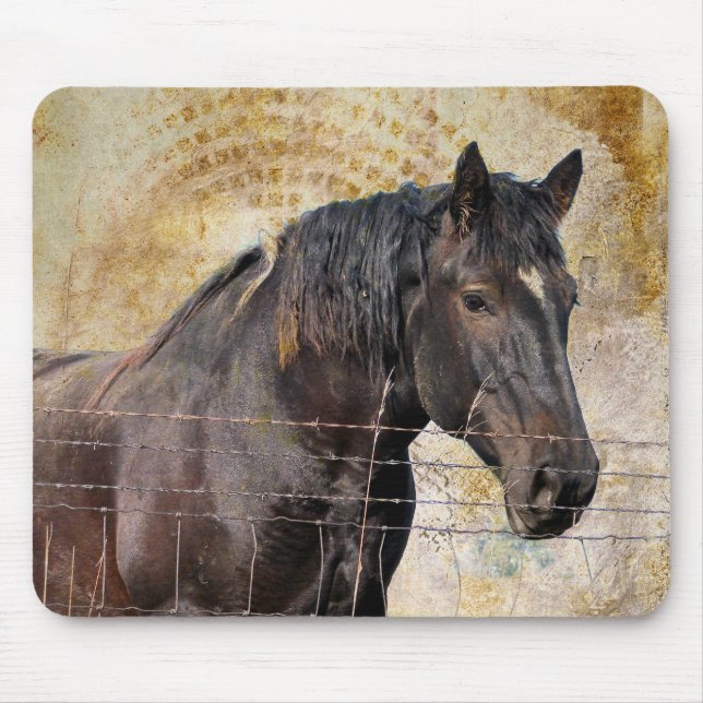 The Gentle One, A draught   horse Mouse Pad (Front)